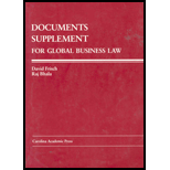 Documents Supplement for Global Business Law : Principles and Practice