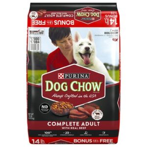 Dog Chow Complete Adult with Real Beef Dog Food Beef - 14.0 lb