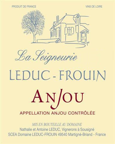 Domaine Leduc-Frouin 2016 Anjou La Seigneurie Rouge - Cabernet Franc Red Wine
