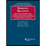 Domestic Relations: Statutory and Documentary Supplement