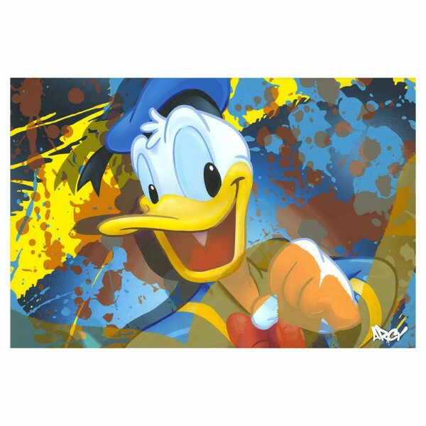 ''Donald Duck'' Giclee on Canvas by ARCY Limited Edition Official shopDisney