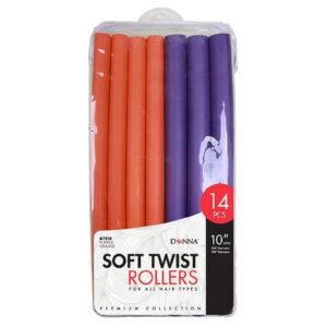 Donna Soft Twist Rollers - 14.0 ea