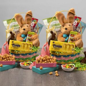 Double Bunny Easter Baskets