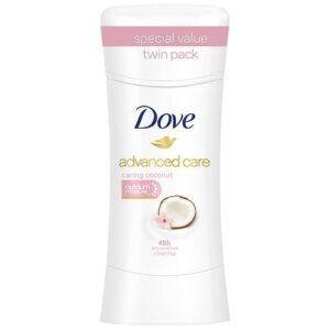 Dove Dove Advanced Care Antiperspirant Moisturizer Caring Coconut Twin Pack - 2.6 oz x 2 pack