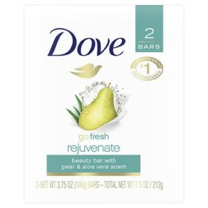 Dove Go Fresh Beauty Bars Pear and Aloe Vera - 3.75 oz x 2 pack