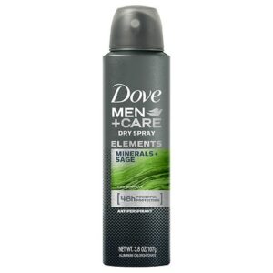 Dove Men+Care Elements Dry Spray Antiperspirant Deodorant Minerals + Sage - 3.8 oz