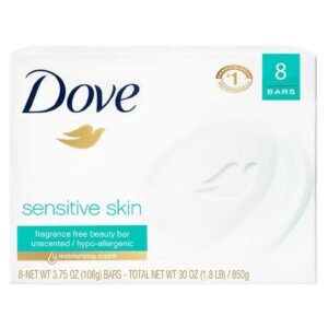 Dove Moisturizing Beauty Bar Sensitive Skin - 3.75 oz x 8 pack