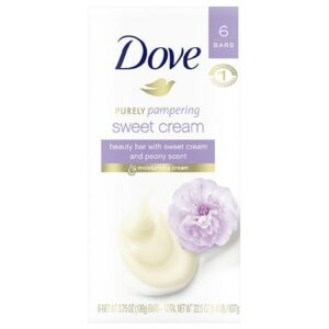 Dove Purely Pampering Beauty Bar Sweet Cream and Peony - 4.0 oz x 6 pack