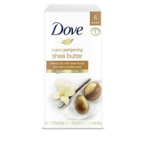 Dove Purely Pampering Beauty Bars Shea Butter - 3.75 oz x 6 pack
