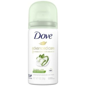Dove Travel Sized Dry Spray Antiperspirant Deodorant Cool Essentials Cool Essentials - 1.0 oz