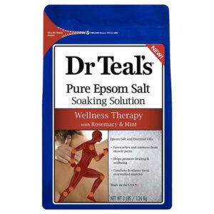 Dr. Teal's Epsom Salt Soaking Solution, Therapeutic Soothing Mint & Rosemary - 48.0 oz