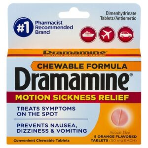 Dramamine Chewable Formula Motion Sickness Relief Orange - 8.0 ea