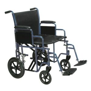 Drive Medical Bariatric Heavy Duty Transport Wheelchair with Swing Away Footrest 20 Inch - 1.0 ea