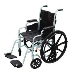 Drive Medical Poly-Fly High Strength Lightweight Wheelchair / Transport Chair 18" 18 Inch - 1.0 ea