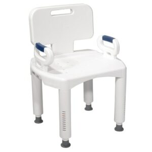 Drive Medical Premium Series Shower Chair with Back & Arms - 1.0 ea
