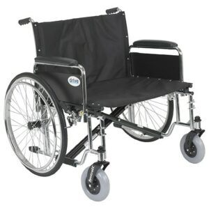 Drive Medical Sentra EC Heavy Duty Extra Wide Wheelchair, Detachable Full Arms 28" Seat - 1.0 ea