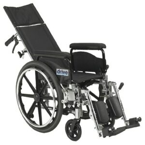 Drive Medical Viper Plus GT Full Reclining Wheelchair, Detachable Full Arms 20" Seat - 1.0 ea