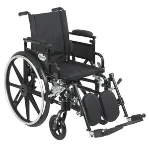 Drive Medical Viper Plus GT Wheelchair w Flip Back Removable Adjustable Desk Arm and Leg Rest 16 Inch Seat - 1.0 ea