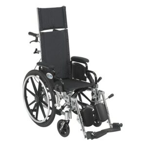 Drive Medical Viper Plus Lightweight Reclining Wheelchair w Leg rest and Flip Back Desk Arms 12" Seat - 1.0 ea