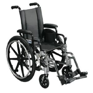 Drive Medical Viper Wheelchair with Flip Back Removable Desk Arms and Elevating Leg Rest 14 Inch - 1.0 ea
