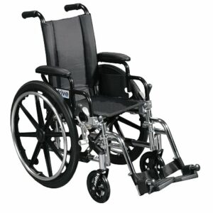 Drive Medical Viper Wheelchair with Flip Back Removable Desk Arms and Swing Away Footrest 14 Inch - 1.0 ea