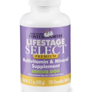 Drs. Foster and Smith Pet Supplements & Vitamins - 150-Ct. Senior Dogs Multivitamin & Mineral Supplement