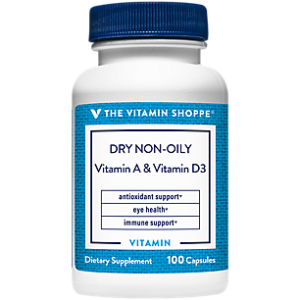 Dry Non-Oily Vitamin A & Vitamin D (100 Capsules)