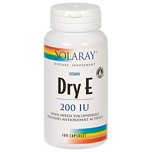 Dry Vitamin E with Mixed Tocopherols for Antioxidant Activity - 200 IU (100 Capsules)