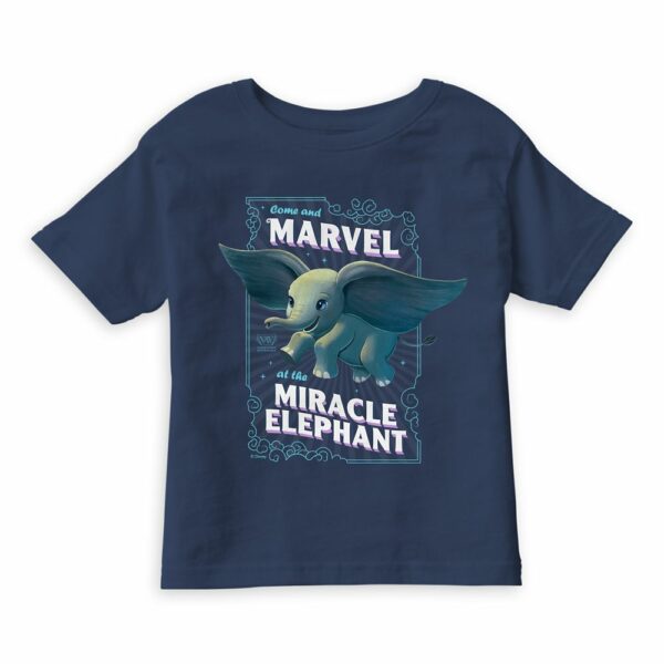 Dumbo ''Come and Marvel at the Miracle Elephant'' Circus Art T-Shirt for Boys Live Action Film Customized Official shopDisney