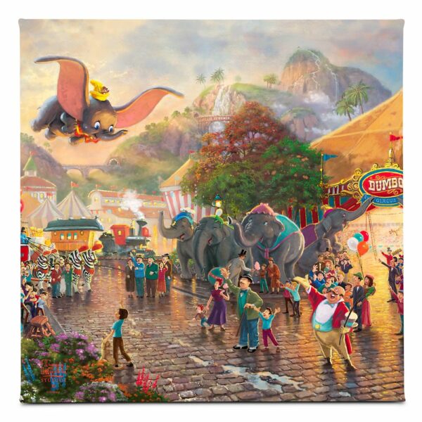 ''Dumbo'' Gallery Wrapped Canvas by Thomas Kinkade Studios Official shopDisney