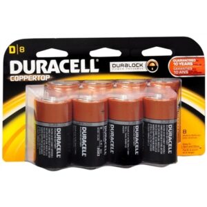 Duracell Coppertop Alkaline Batteries D - 8.0 ea