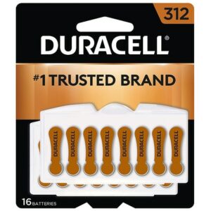 Duracell Hearing Aid Batteries Size 312 (brown) 312 - 16.0 ea