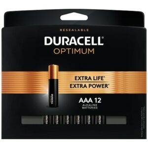 Duracell Optimum 1.5V Alkaline AAA Batteries Copper & Black - 12.0 ea