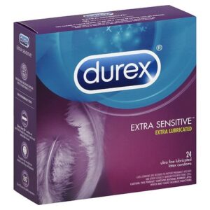 Durex Extra Sensitive Ultra Thin Condoms with Extra Lube - 24.0 ea