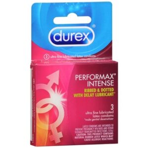 Durex Performax Intense Premium Lubricated Latex Condoms - 3.0 Each