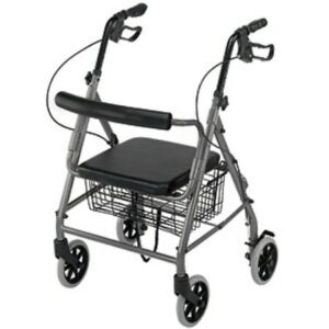 Duro-Med Ultra Lightweight Hemi Aluminum Rollator - Titanium - 1.0 ea