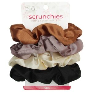 ELA Satin Scrunchies - 4.0 ea