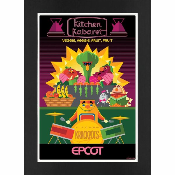 EPCOT Kitchen Kabaret Matted Print Official shopDisney