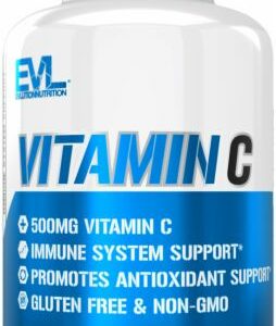 EVL Vitamin C 90 Capsules - Immune System Support EVLUTION NUTRITION