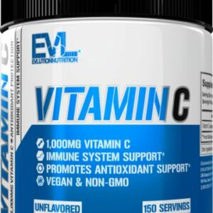 EVL Vitamin C Unflavored 150 Servings - Immune System Support EVLUTION NUTRITION