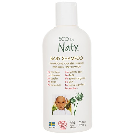 Eco by Naty Baby Shampoo, Certified Organic - 6.7 fl oz