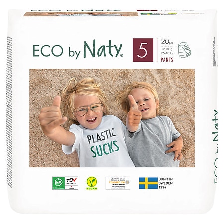 Eco by Naty Pull On Pants for Sensitive Skin - 20.0 ea