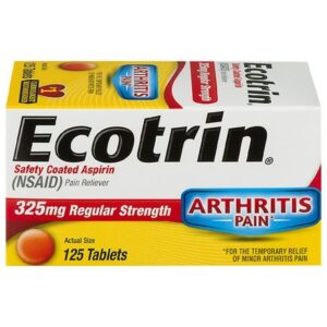 Ecotrin Regular Strength Safety Coated Aspirin - 125.0 ea