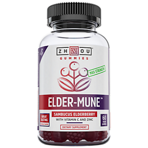 Elder-Mune - Sambucus Elderberry Gummy with Vitamin C & Zinc - Natural Flavor (60 Gummies)
