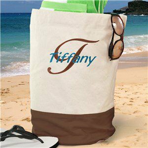 Embroidered Beach Duffel Bag