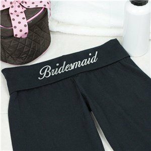 Embroidered Bridal Party Yoga Pant