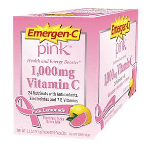 Emergen-C - 1,000 MG Vitamin C with B Vitamins & Electrolytes - Pink Lemonade (30 Single Serving Packets)