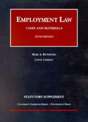 Employment Law : Cases and Materials, 2003 (Statutory Supplement)