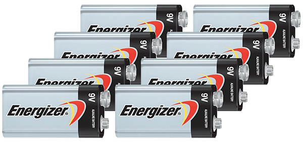 Energizer MAX 9V Alkaline Battery (8 Pack)