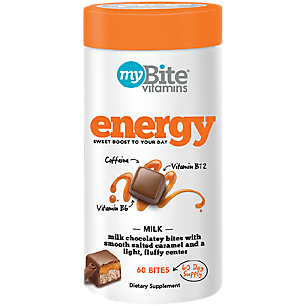 Energy Milk Chocolate Bites with Caffeine & Vitamin B12 & B6 (60 Bites)
